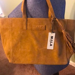 MILA suede bag